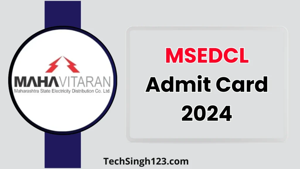 MSEDCL Admit Card 2024