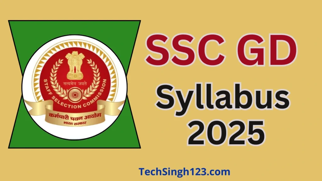 SSC GD Syllabus 2025