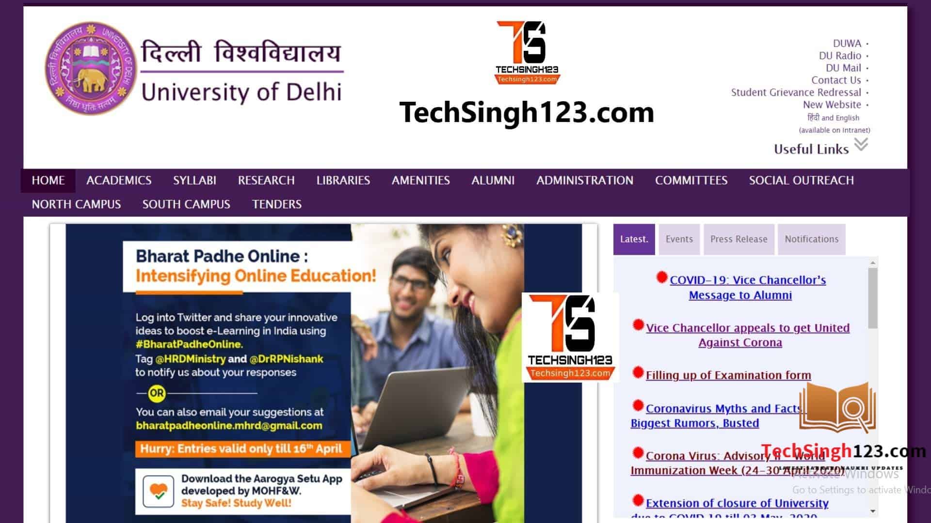 Delhi University Recruitment 2020 DU भर्ती 2020 Notification, DU Recruitment 2020