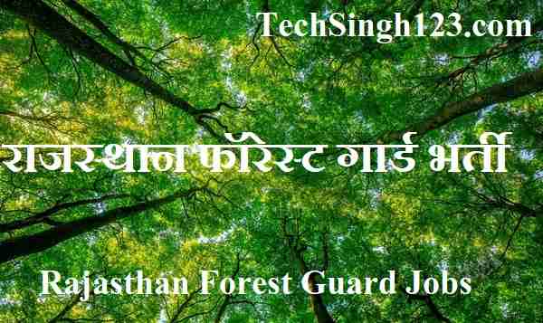 Rajasthan Forest Guard Recruitment Rajasthan Forest Guard Bharti RSMSSB Forest Guard Bharti