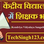 Kendriya Vidyalaya Teacher Bharti KVS LDC Recruitment KVS LDCE Recruitment