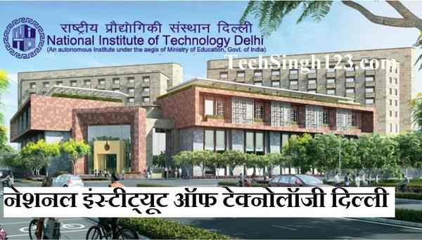 National Institute of Technology Delhi Recruitment