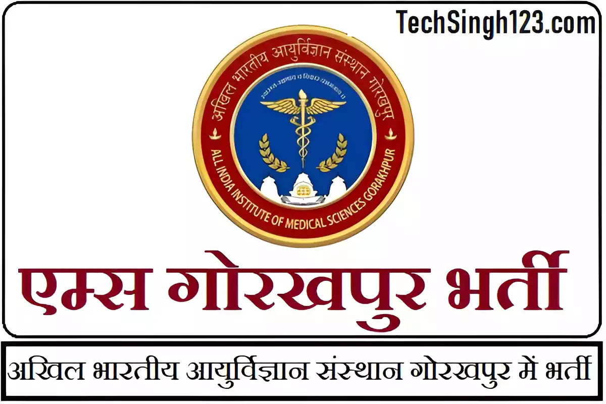 AIIMS Gorakhpur Jobs Bharti AIIMS Gorakhpur Bharti Gorakhpur AIIMS Recruitment