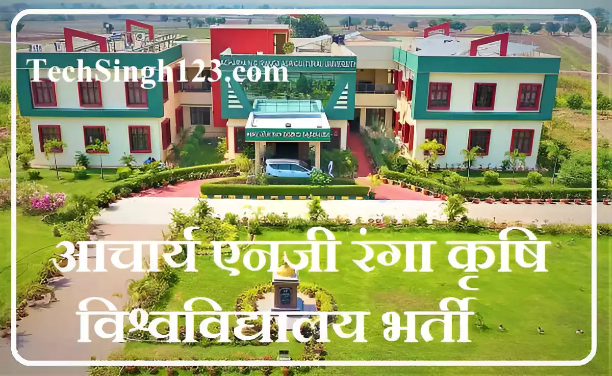 ANGRAU Recruitment ANGRAU भर्ती ANGRAU Bharti ANGRAU Jobs