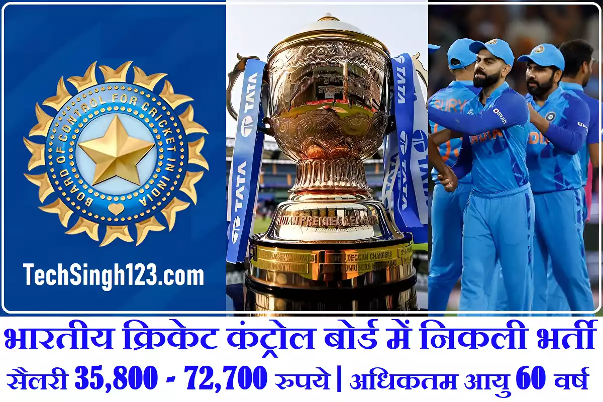 BCCI Recruitment BCCI Notification BCCI Online Form