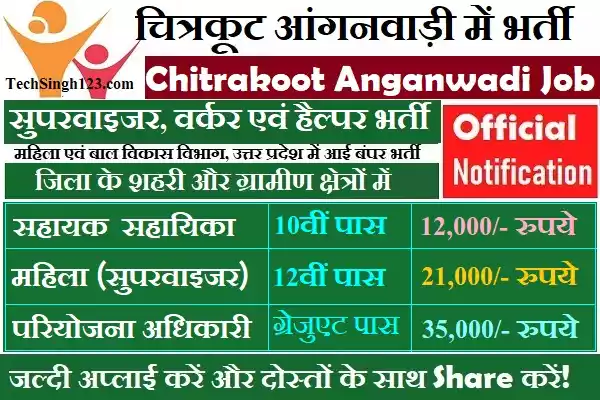 Chitrakoot Anganwadi Recruitment Chitrakoot Anganwadi Bharti