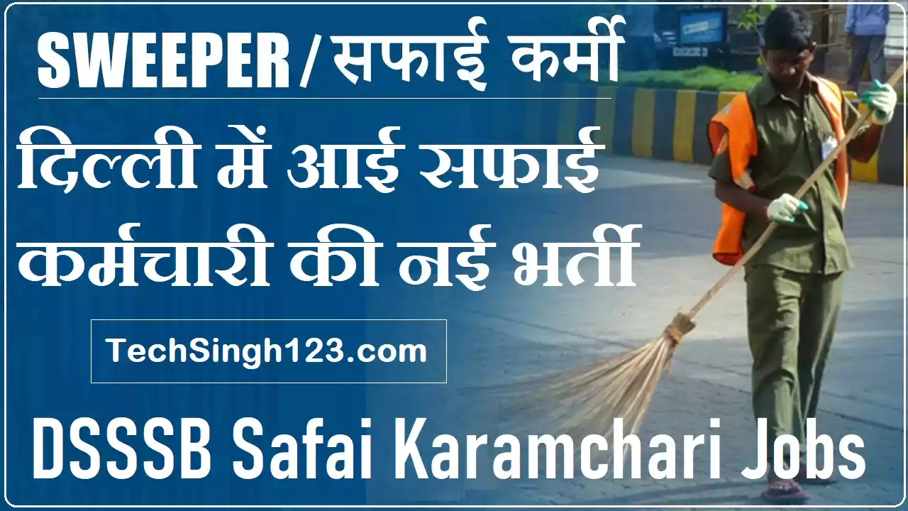 DSSSB Safai Karamchari Recruitment Delhi Safai Karamchari Recruitment