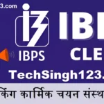 IBPS Clerk Notification आईबीपीएस क्लर्क भर्ती IBPS Clerk Recruitment