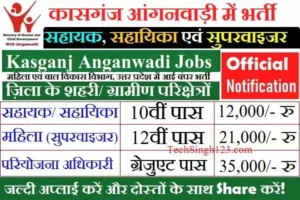 Kasganj Anganwadi Recruitment Kasganj Anganwadi Bharti