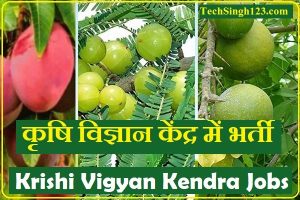 Krishi Vigyan Kendra Recruitment Krishi Vigyan Kendra Bharti