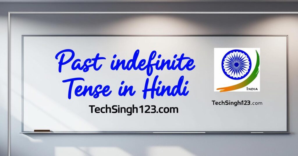 Past Indefinite Tense in Hindi - Examples, Sentences and Ecercise