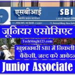 SBI Junior Associate Recruitment SBI Bank Clerk Recruitment