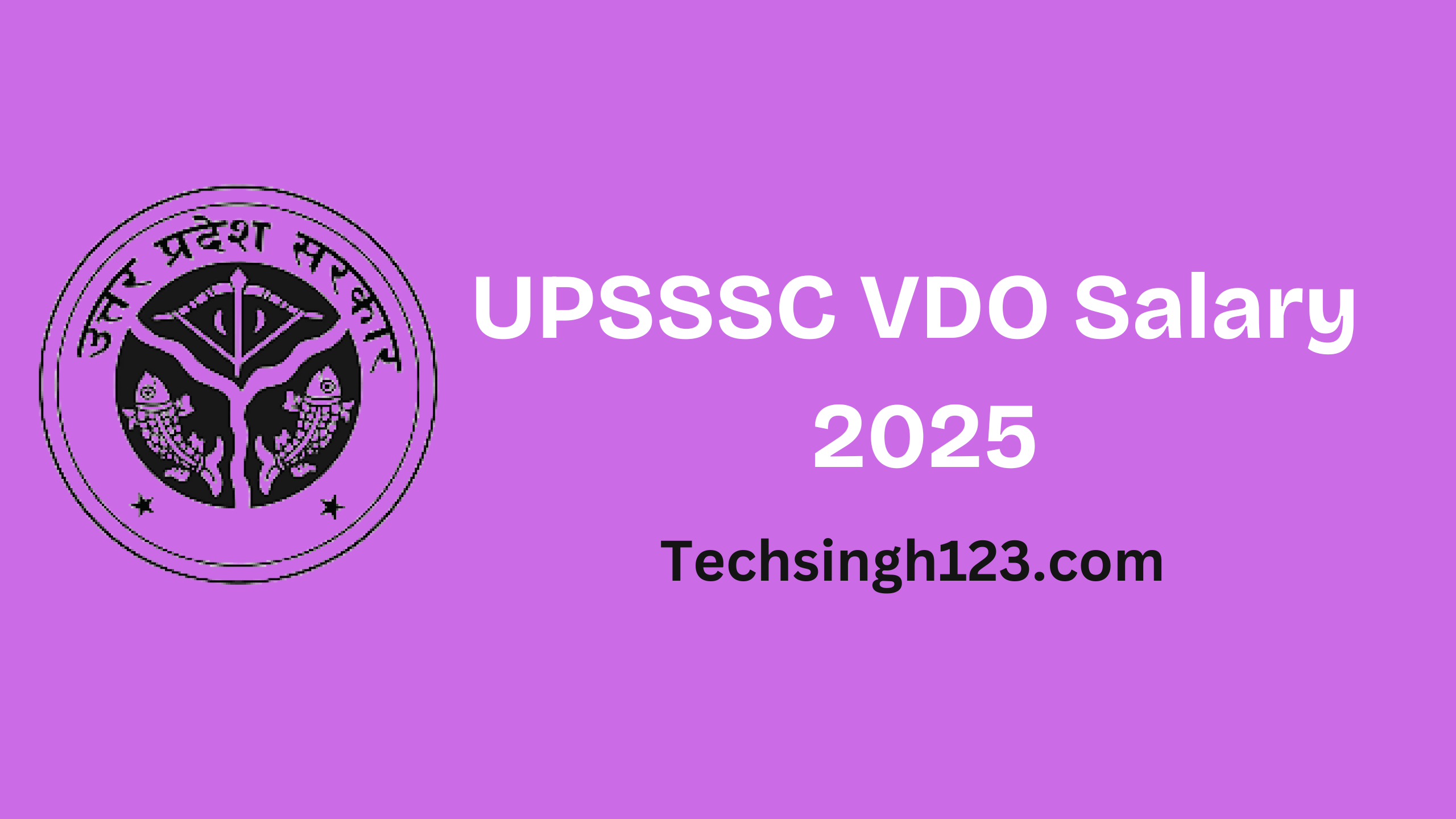 UPSSSC VDO Salary 2025: Pay Scale, Allowances and Other Benefits✅