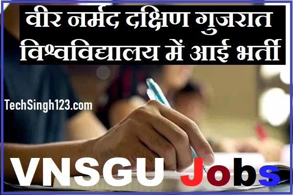 VNSGU Recruitment VNSGU Bharti VNSGU Vacancy