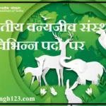 Wildlife Institute of India Recruitment भारतीय वन्यजीव संस्थान भर्ती