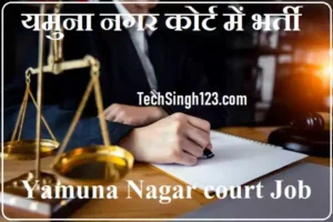 Yamuna Nagar Court Recruitment District Court Yamuna Nagar Vacancy