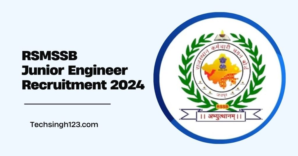 RSMSSB Junior Engineer Recruitment 2024